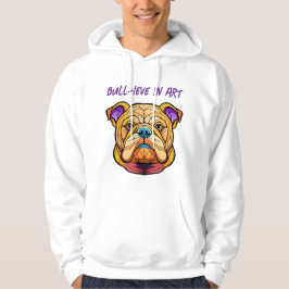 Bull-ieve in Art Herren Basic Kapuzenpullover Hoodie
