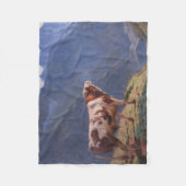 Bull in den Alpen (von Eugène Burnand) Fleecedecke (Vorderseite)