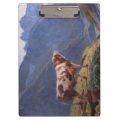 Bull in den Alpen (von Eugène Burnand) Klemmbrett (Vorderseite)