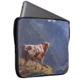 Bull in den Alpen (von Eugène Burnand) Laptopschutzhülle (Vorne Rechts)