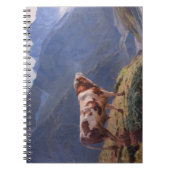 Bull in den Alpen (von Eugène Burnand) Notizblock (Vorderseite)