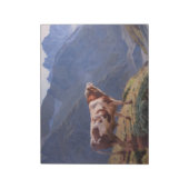 Bull in den Alpen (von Eugène Burnand) Notizblock (Rotiert)