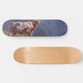 Bull in den Alpen (von Eugène Burnand) Skateboard (Horizontal)
