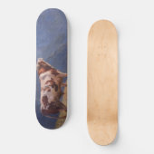 Bull in den Alpen (von Eugène Burnand) Skateboard (Vorderseite)