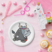 Bull in einem Anzug Papier Teller (Party)