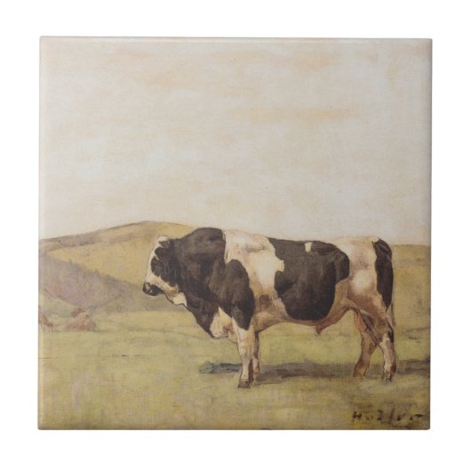 Bull in einer Schweizer Landschaft (von Ferdinand  Fliese (Vorderseite)