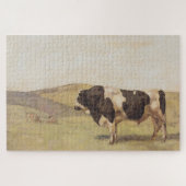 Bull in einer Schweizer Landschaft (von Ferdinand Puzzle (Horizontal)