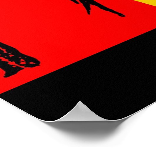 Bull in Multicolor setzen Poster (Ecke)