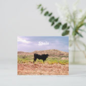 Bull in Spanien Postkarte (Stehend Vorderseite)