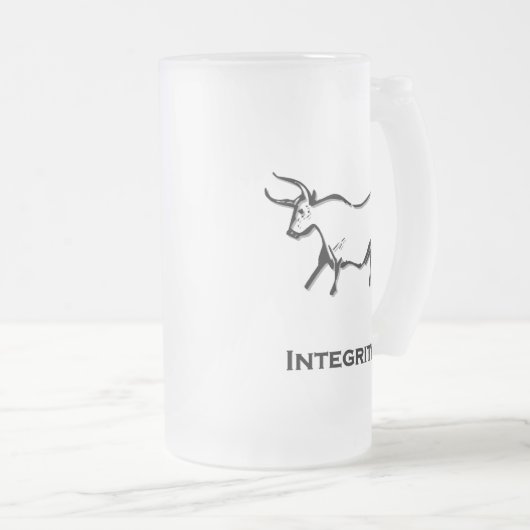 Bull Integrity Black Mattglas Bierglas (VorderseiteRechts)