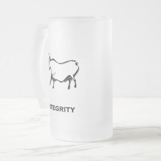 Bull Integrity Black Mattglas Bierglas (Vorderseite Links)