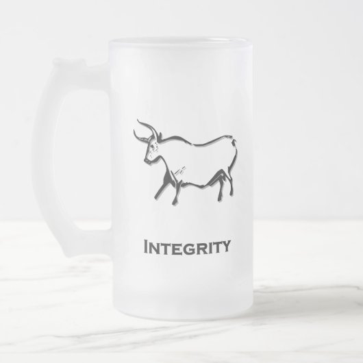 Bull Integrity Black Mattglas Bierglas (Links)