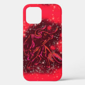 Bull iPhone Case in Red Starry Night (Rückseite)
