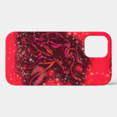 Bull iPhone Case in Red Starry Night (Rückseite (Horizontal))
