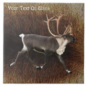 Bull Kariou (Reindeer) Fliese (Vorderseite)