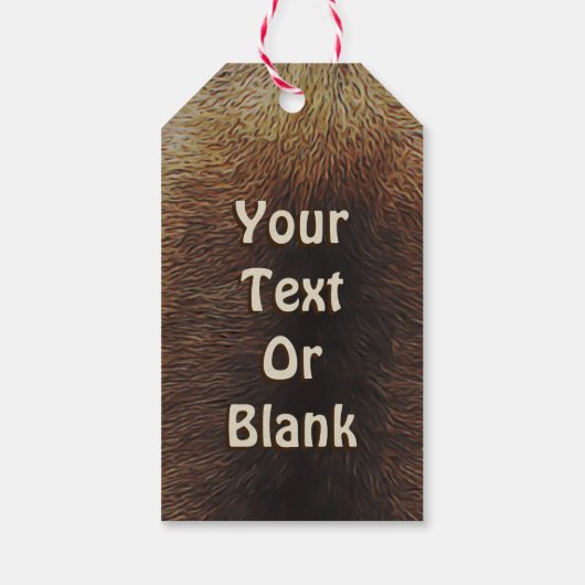 Bull Kariou (Reindeer) Geschenkanhänger (Rückseite)