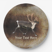 Bull Kariou (Reindeer) Pappteller (Vorderseite)