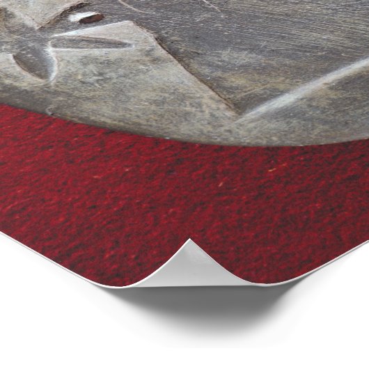 Bull-Kopfpalette Poster (Ecke)