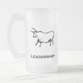 Bull Leadership Black Mattglas Bierglas (Links)