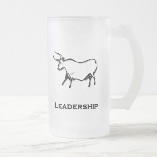 Bull Leadership Black Mattglas Bierglas (Rechts)