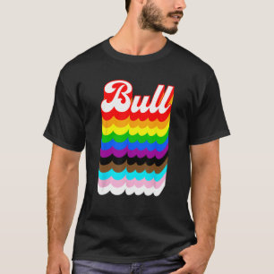 Bull LGBTQ Stolz Regenbogen T-Shirt