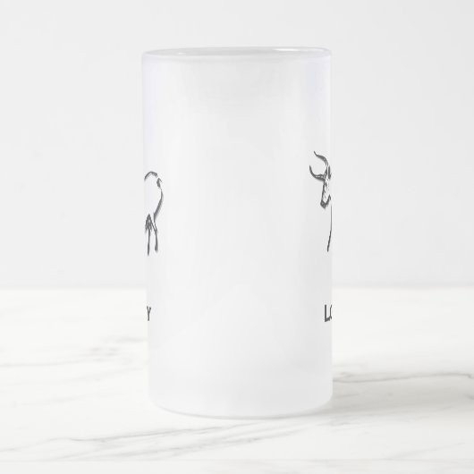 Bull Loyalty Black Mattglas Bierglas (Mittel)