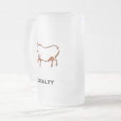 Bull Loyalty Brown Mattglas Bierglas (Vorderseite Links)