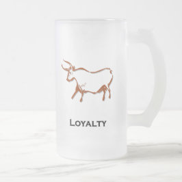 Bull Loyalty Brown Mattglas Bierglas
