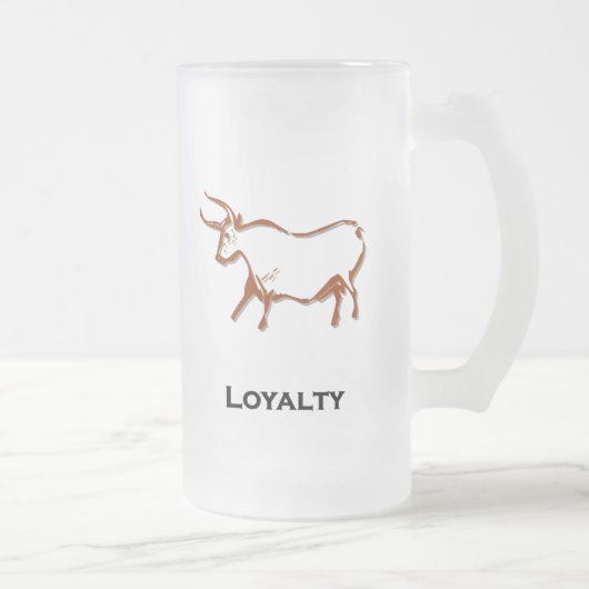Bull Loyalty Brown Mattglas Bierglas (Rechts)