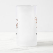 Bull-Mann Mattglas Bierglas (Mittel)