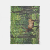 Bull-Männchen-Feld im Herbst Fleecedecke (Vorderseite)