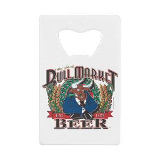 Bull-Market-Beer Geldbeutel Flaschenöffner