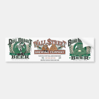 Bull Market Beer - Wall Street Brewing Company Autoaufkleber