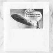 Bull Market Crash Spaß Rechteckiger Aufkleber (Tasche)