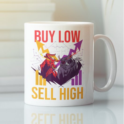 BULL MARKET KAUFEN NIEDRIG VERKAUF HOHEN HANDELSMA KAFFEETASSE