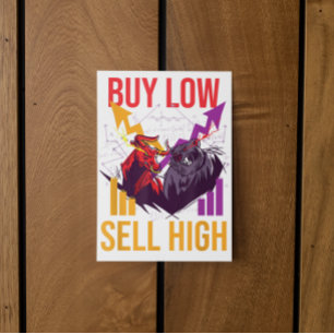BULL MARKET KAUFEN NIEDRIG VERKAUF HOHEN HANDELSMA POSTKARTE