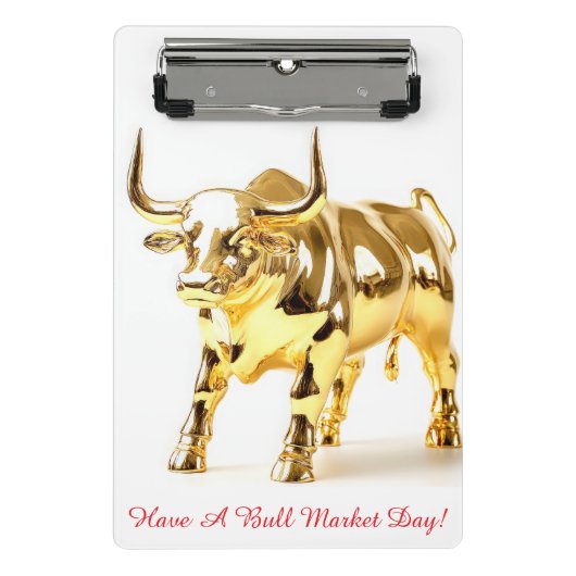Bull Market Mini Klemmbrett (Vorderseite)