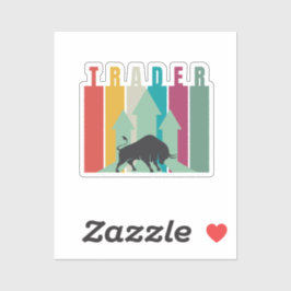 Bull market Trader | Simple design Aufkleber