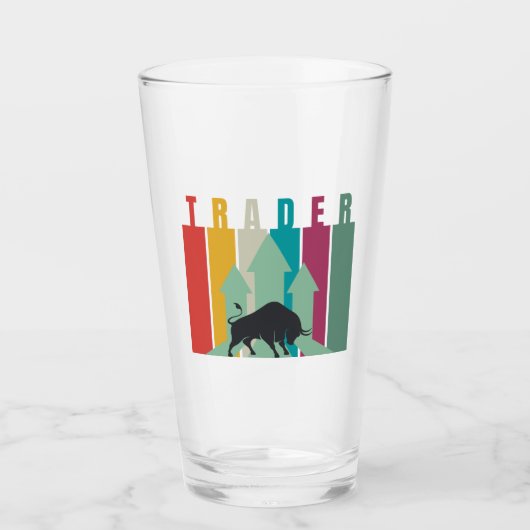 Bull market Trader | Simple design  Glas (Vorderseite)