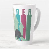 Bull market Trader | Simple design  Milchtasse (Rechte Ecke)
