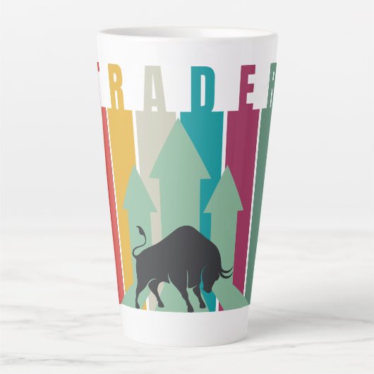 Bull market Trader | Simple design Milchtasse (Vorderseite)