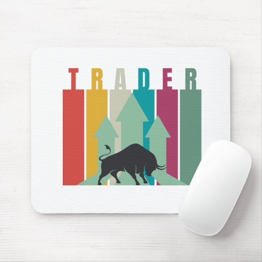 Bull market Trader | Simple design  Mousepad (Mit Mouse)