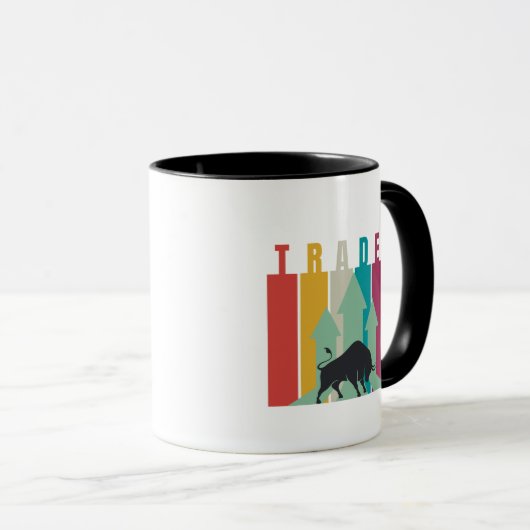 Bull market Trader | Simple design Tasse (VorderseiteRechts)