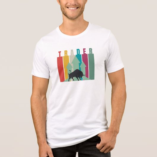Bull market Trader | Simple design Tri-Blend Shirt (Vorderseite)