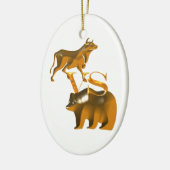 Bull Market VS Bear Market Keramikornament (Links)
