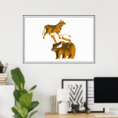 Bull Market VS Bear Market Poster (Heimbüro)