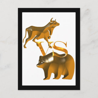 Bull Market VS Bear Market Postkarte