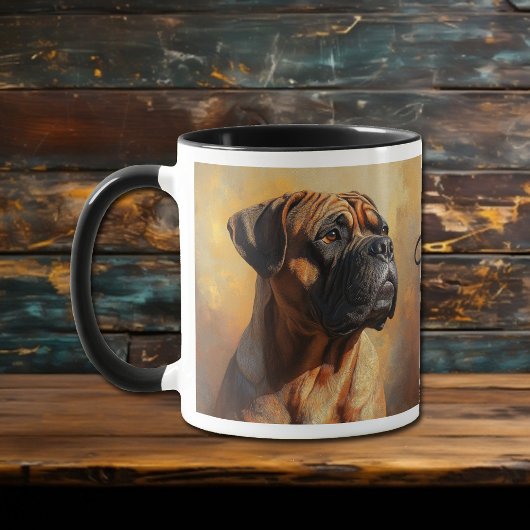 Bull Mastiff Dog Portrait Tasse