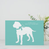 Bull Mastiff Doppy Puppy Bullmastiff Briefpapier (Stehend Vorderseite)