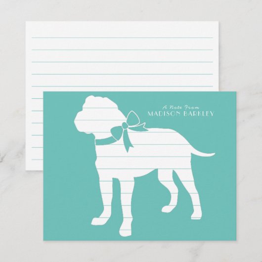 Bull Mastiff Doppy Puppy Bullmastiff Dankeskarte (Vorne/Hinten)